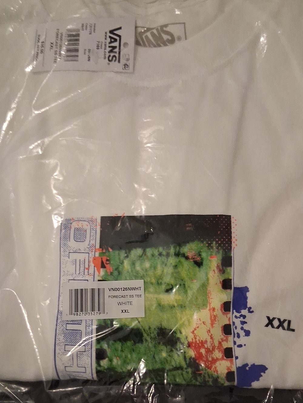 Vans White Crew Neck T‑Shirt